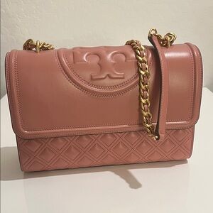 Tory Burch Fleming Shoulder Bag - Blush